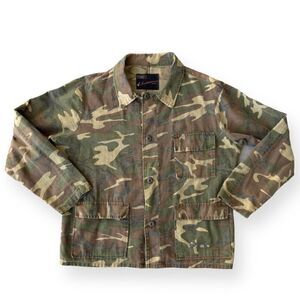 Sears Ted Williams Vintage Camo Shirt Jacket Unisex Multicolor Extra Large (XL)